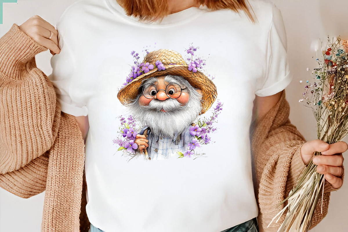 Summer Funny Grandpa Clipart, an Illustration by CreationArt (Photo 4 of 7)