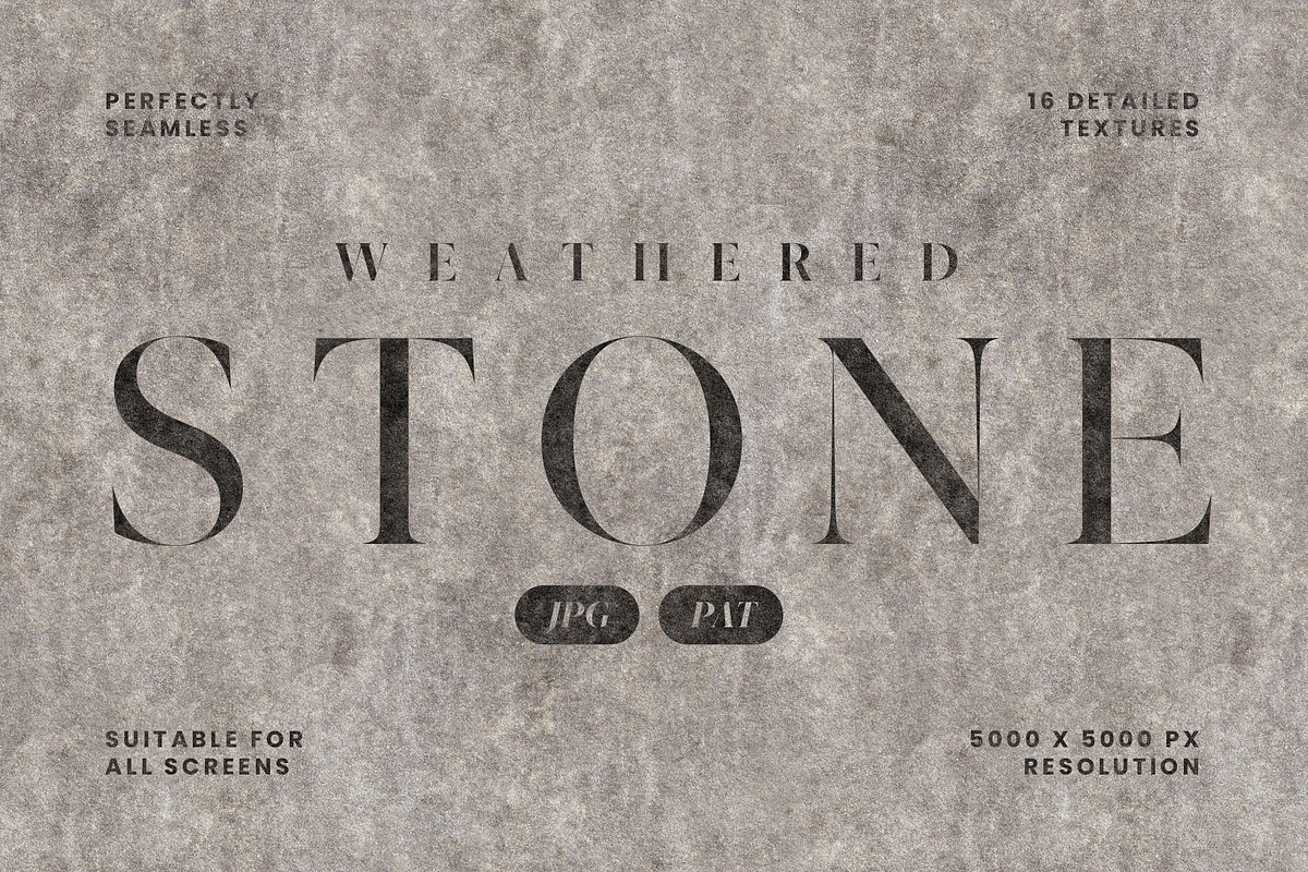 Seamless Weathered Stone Textures, a Texture Graphic by Aurora Graphics (Photo 3 of 8)