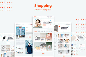 E-commerce Shopping Website Template, an UI Kit Template by Kreativ Space