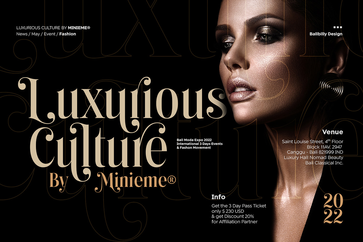 Kage Pro - Neoclassical Display Font, a Serif Font by Balibilly Design (Photo 5 of 17)