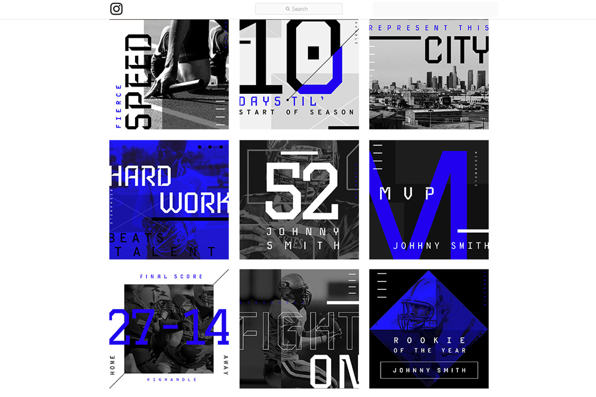 ATHLETICO INSTAGRAM KIT, a Social Media Template by GOAT Design Co. (Photo 5 of 6)
