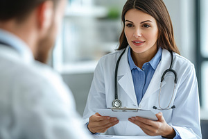 Female Doctor Patient Consultation M, a Health & Medical Photo by Pixeness Studio