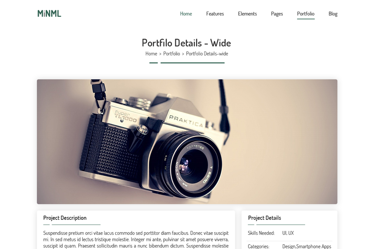 MiNML - Clean & Minimal PSD Template, an UI Kit Template by Saif71 - Shop (Photo 19 of 19)