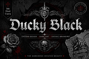 Ducky Black, a Blackletter Font by Wow Magic (Thumbnail 1 of 5)