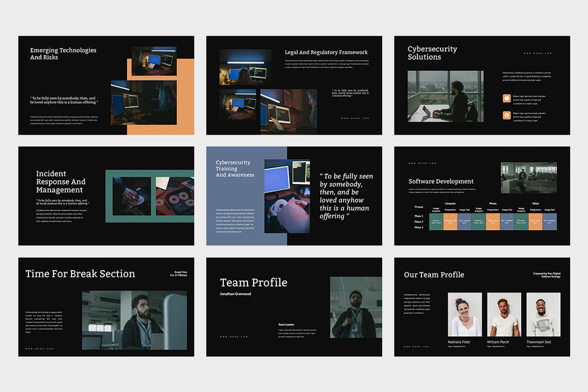 Mewa : Cyber Security Google Slides, a Presentation Template by Punkl Camp (Photo 7 of 9)