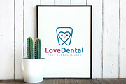 Cute Happy Love Dental Care Logo, a Branding & Logo Template by jongcreative (Thumbnail 4 of 4)