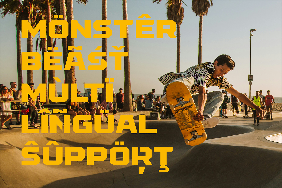 NCL Monster Beast - Sport Gym Font, a Sans Serif Font by Enxyclo Studio (Photo 11 of 12)