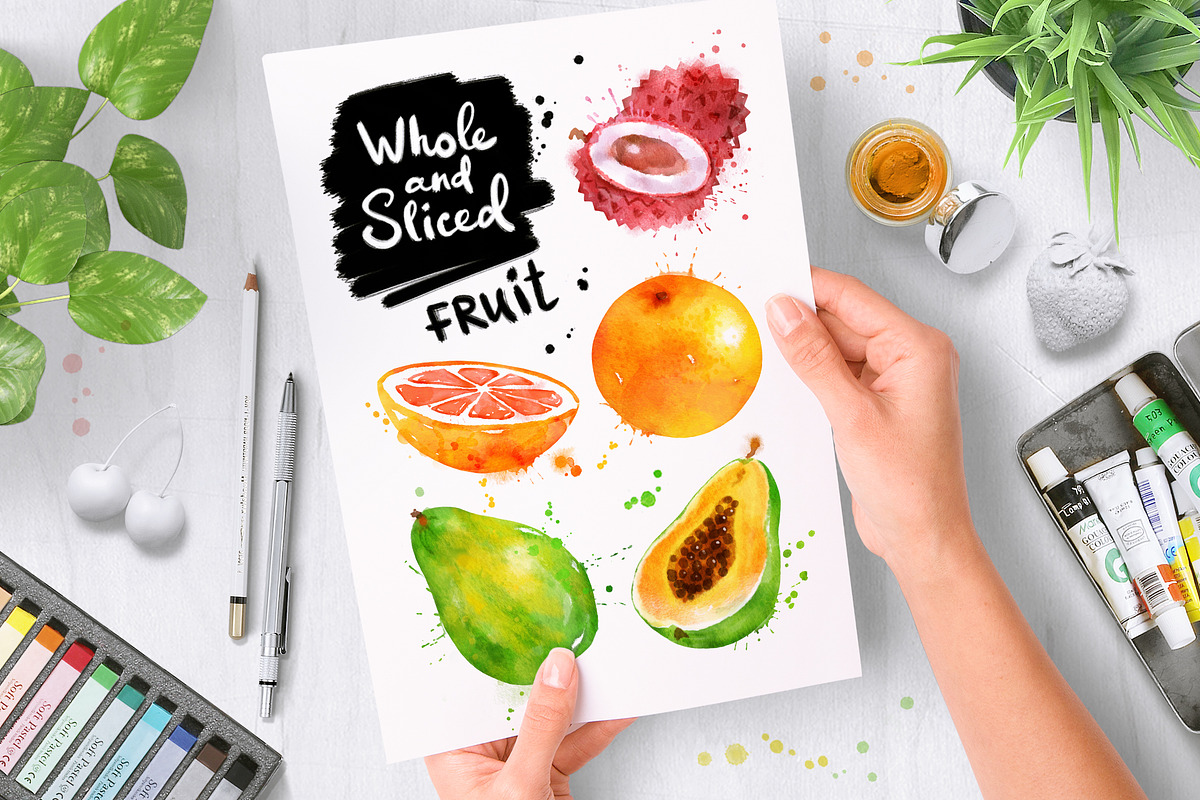 Fruit Watercolor Collection, an Object Graphic by Sonya Illustrations (Photo 4 of 7)