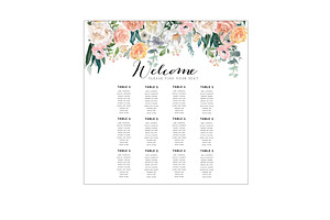 Wedding Seat Chart Template