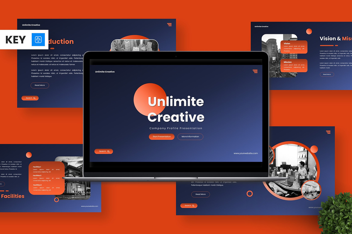 Unlimite Creative - Keynote, a Presentation Template by Deepslide Studio (Photo 1 of 6)