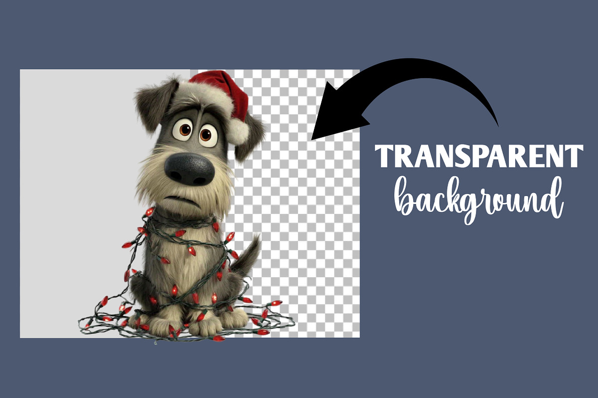 Quirky Christmas Dog Sublimation, an Illustration by Designworld (Photo 3 of 6)