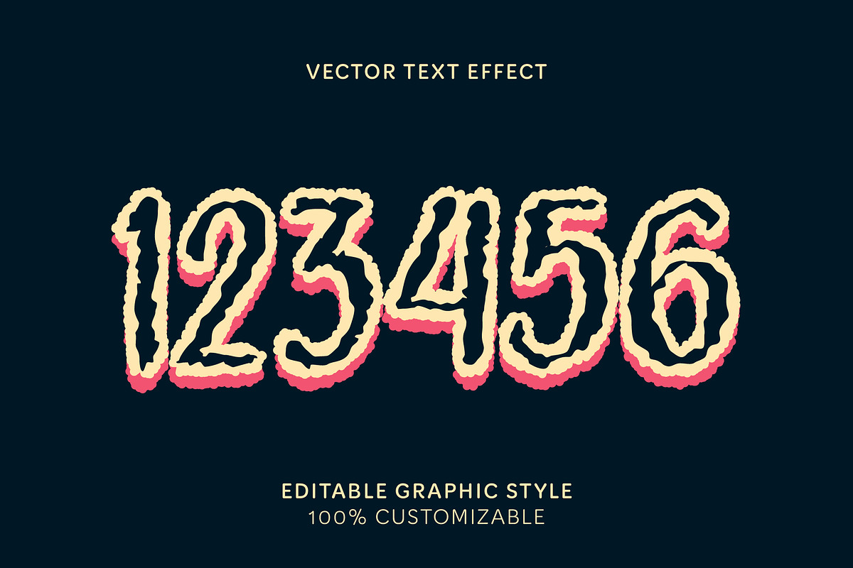 Jagged Distorted Funky Text Effect preview 2