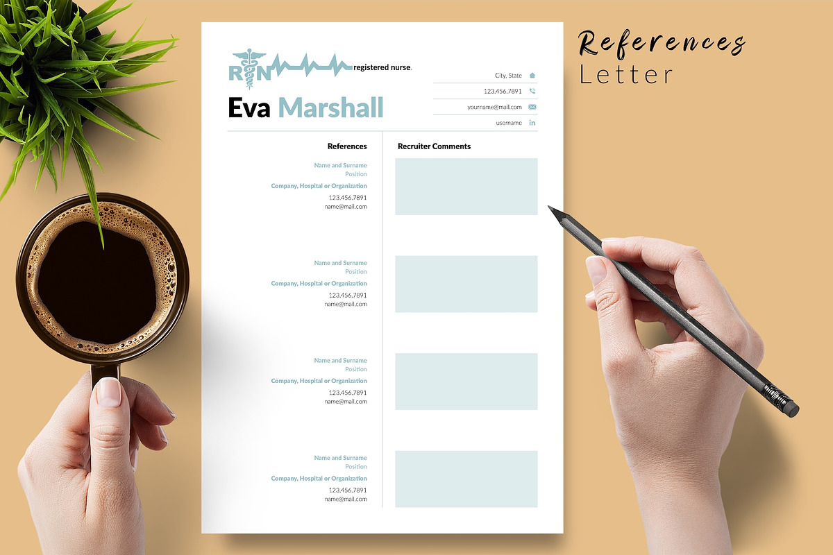 Nurse CV Design / Resume - Eva, a Resume Template by Templates Design Co. (Photo 6 of 17)