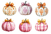 Watercolor Pumpkin Clipart, an Illustration by Designworld (Thumbnail 3 of 5)