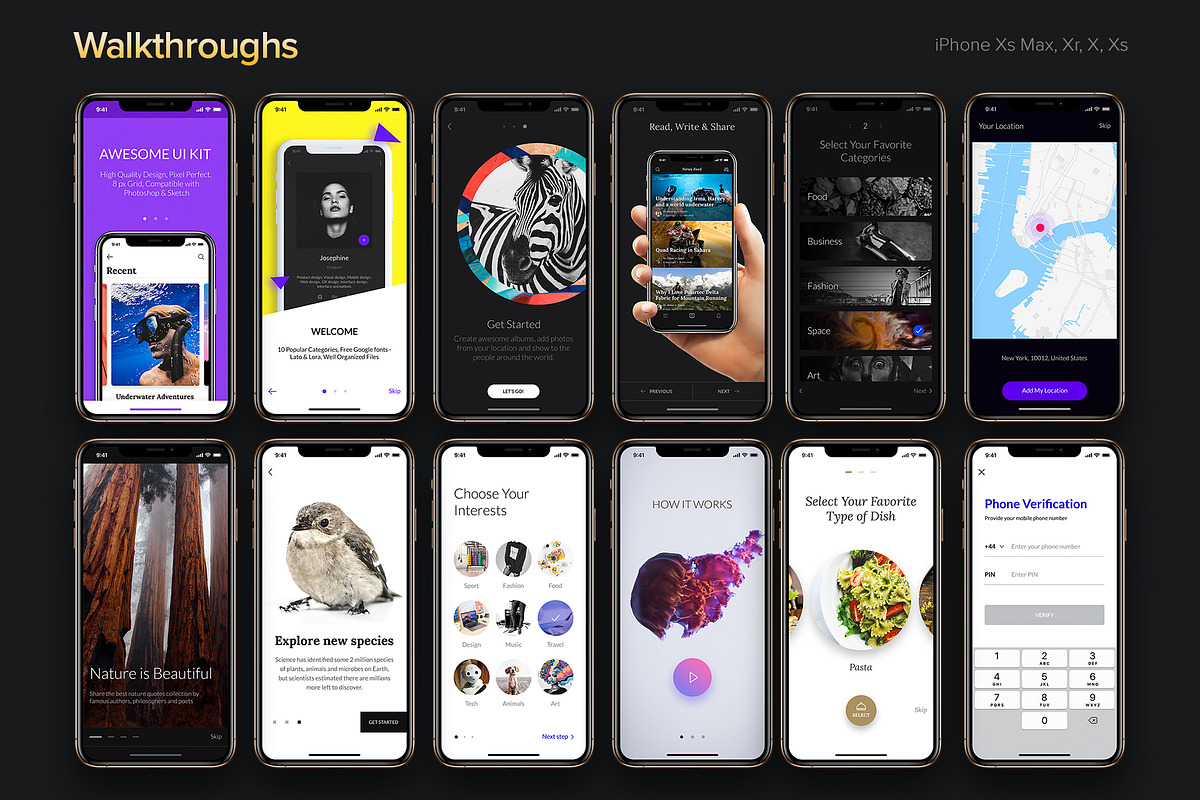 Awesome iOS UI Kit, an UI Kit Template by uibundle.com (Photo 11 of 22)