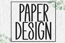 Paper Design | Script Font