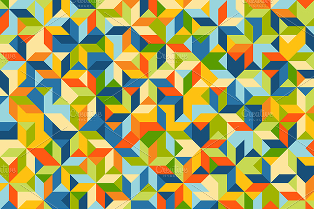 Abstract Mosaic Patterns, a Pattern Graphic by TAlex