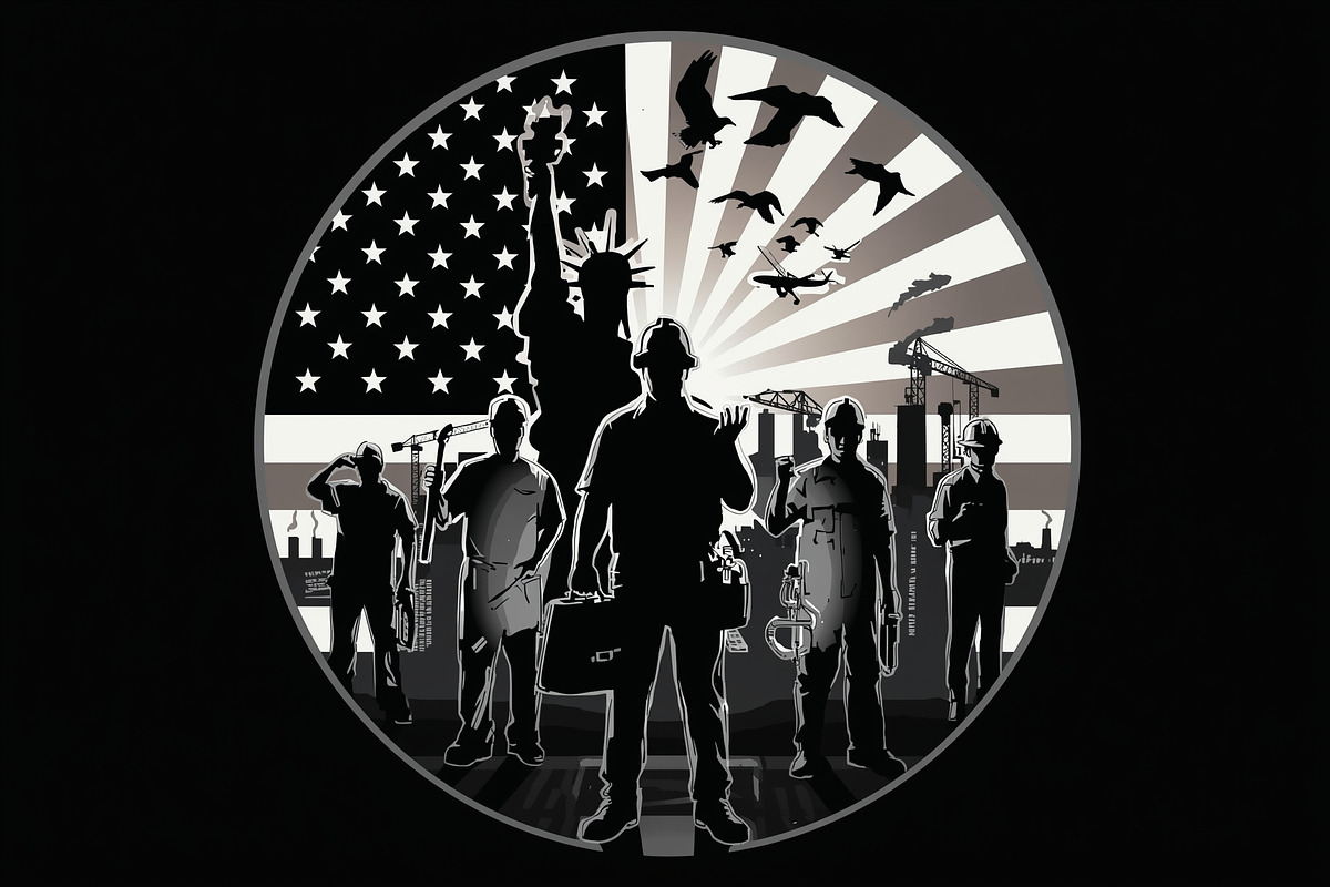 America Worker Vector Bundle, an Illustration by jahid234 (Photo 13 of 21)