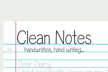 Clean Notes Font