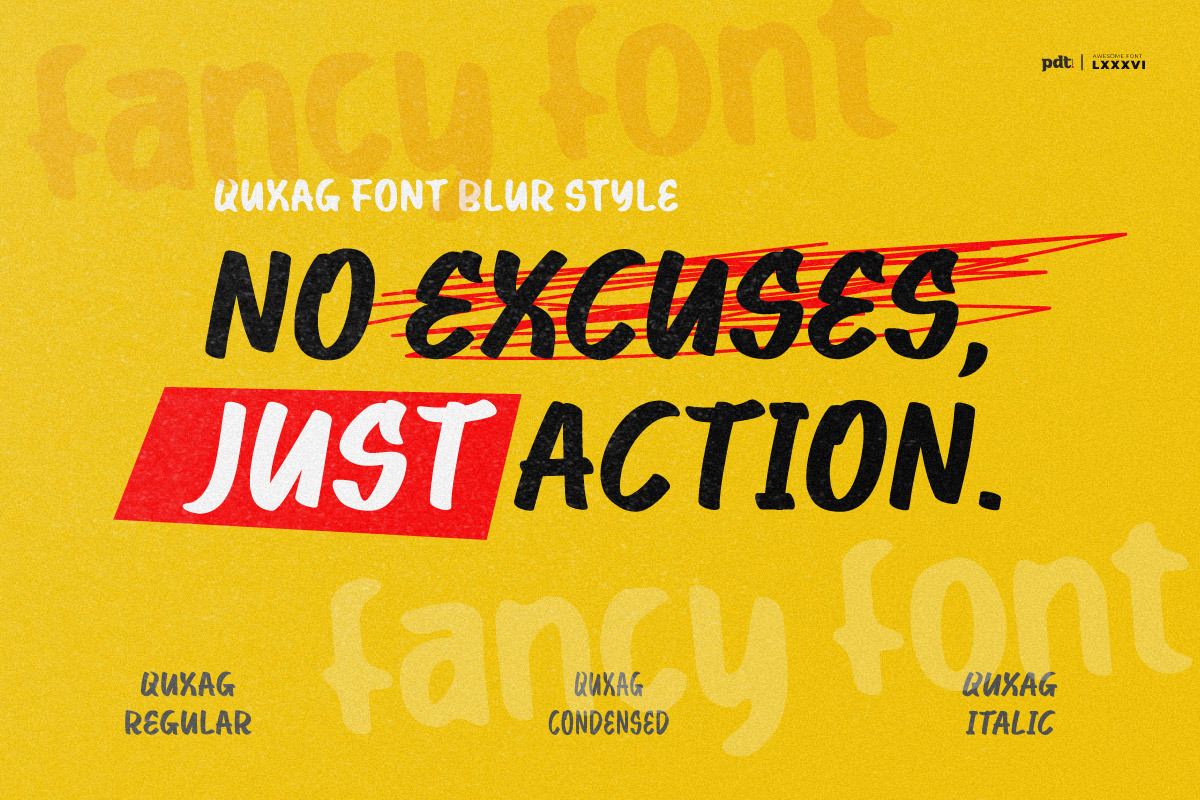 Quxag - Display Font, a Handwritten Font by productype1 (Photo 2 of 10)