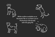 Cute doodle Jack Russell Terriers, an Animal Illustration by Liz Pengilley Studio (Thumbnail 3 of 4)