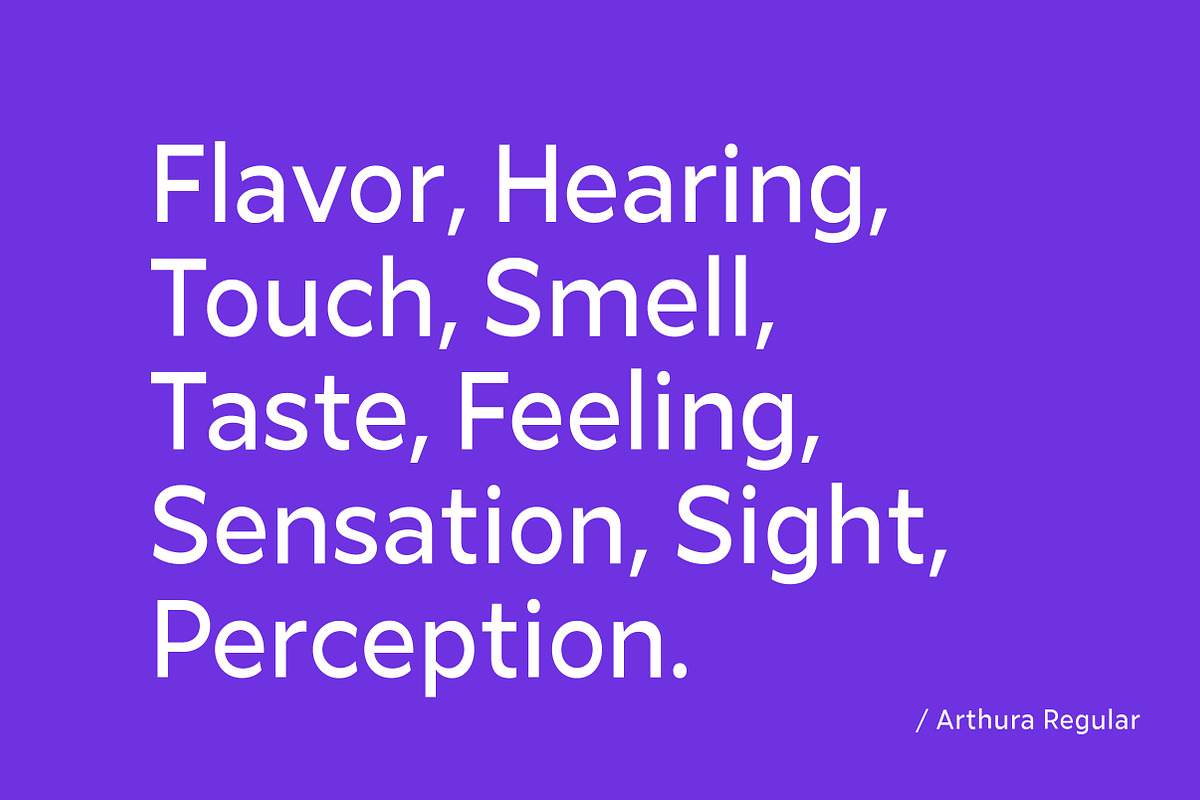 Arthura Font Family preview 5
