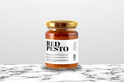 Red pesto - Jar mockup, a Household Mockup by Makestudio (Thumbnail 5 of 5)