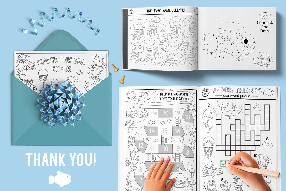 Under the sea coloring games, an Education Illustration by Lexi Claus (Photo 16 of 16)