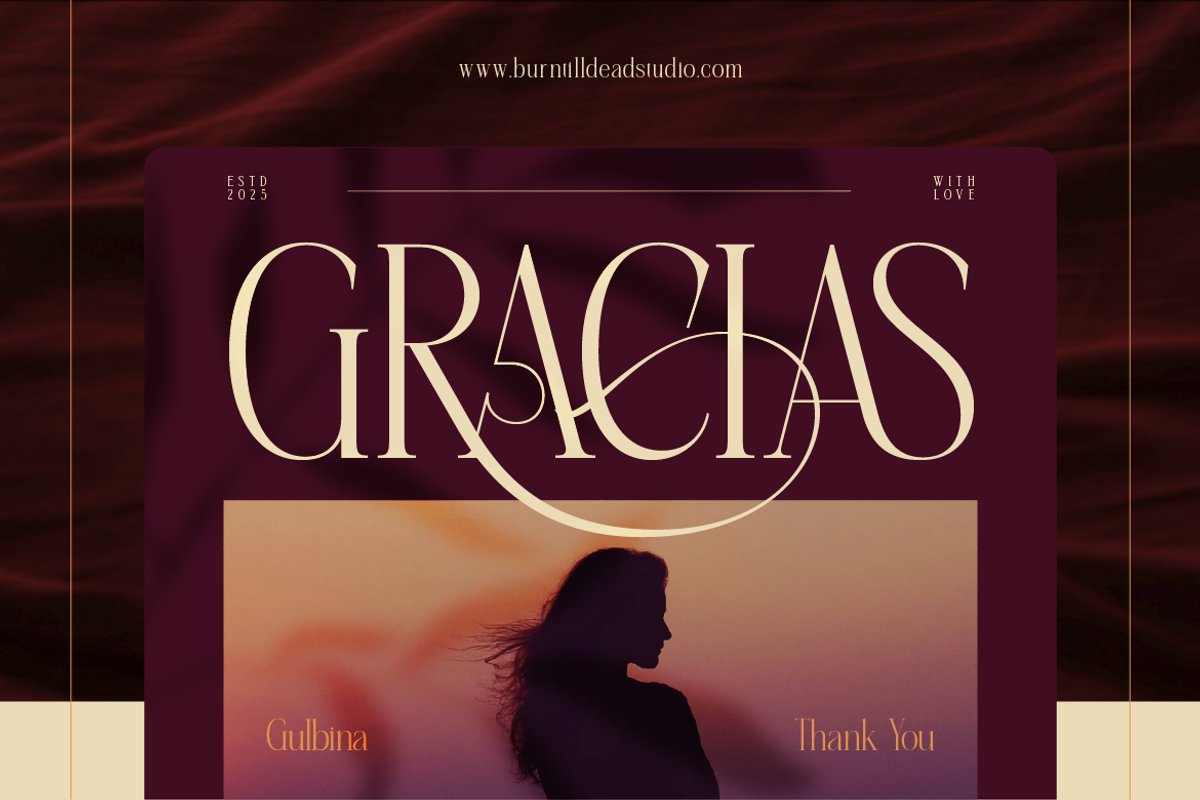 Gulbina, a Serif Font by Burntilldead (Photo 12 of 12)