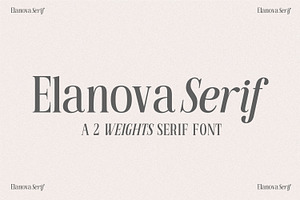 Elanova Serif
