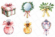 Coquette Christmas Clipart, an Illustration by DreamPrint404 (Thumbnail 5 of 6)