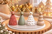 Christmas Reindeer Decor 3D STL, a Scene 3D Model by Layerology (Thumbnail 1 of 4)