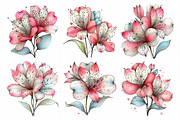 Spring Alstroemeria Flowers Clipart, an Illustration by Daily.Designs (Thumbnail 7 of 8)