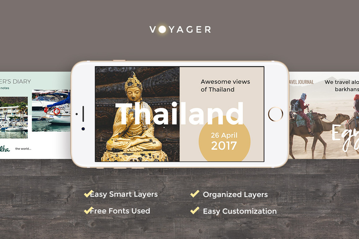 Voyager Social Media Pack, a Social Media Template by Creatoly (Photo 2 of 6)