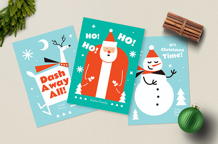 Christmas Cards, a Card Template by Guuver