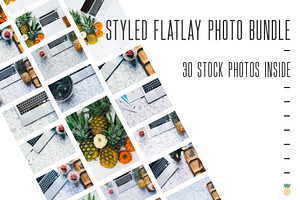 Styled Flatlay Bundle - 30 photos