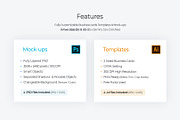 Business card Template & Mock-up, a Business Card Template by PrintPixel (Thumbnail 2 of 7)