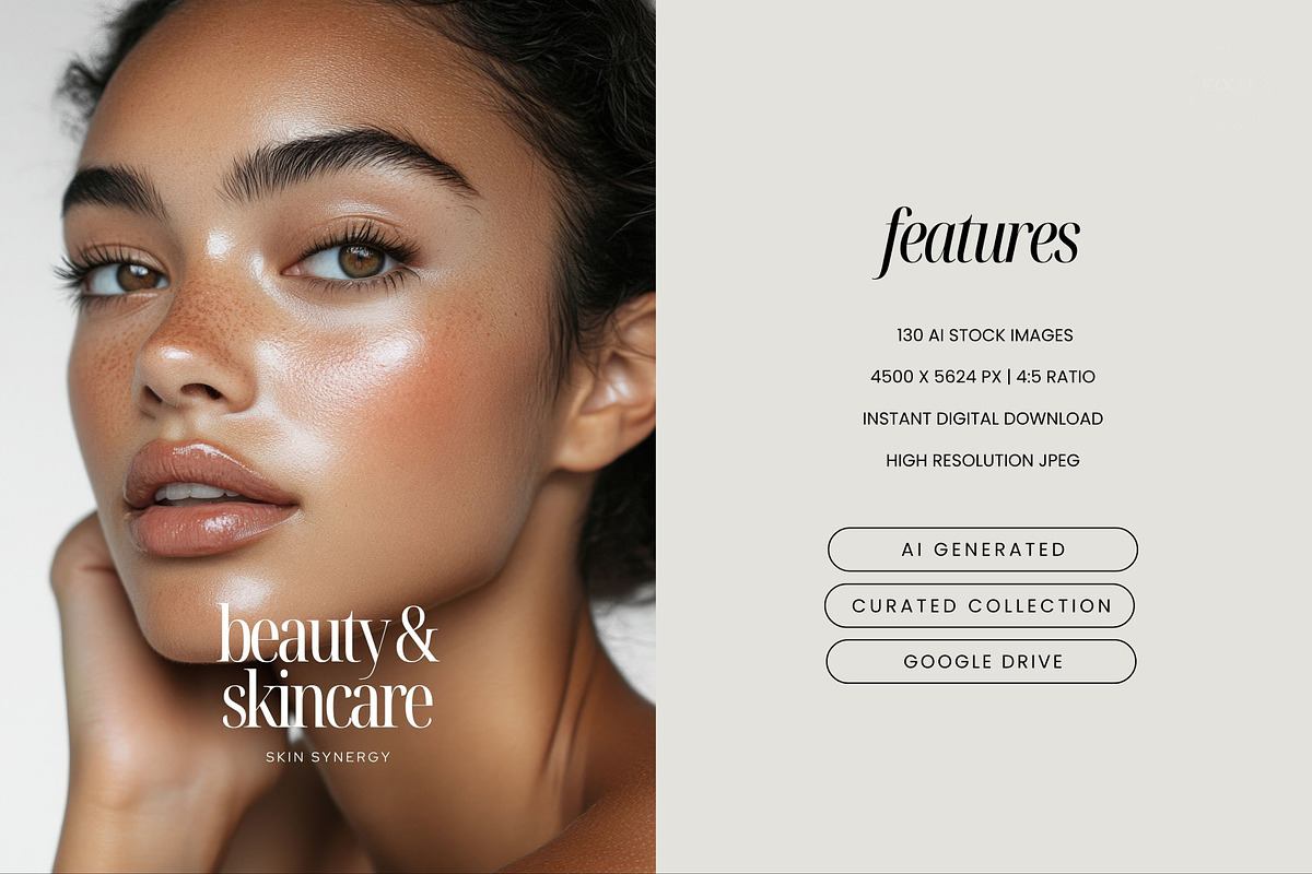 Diverse Beauty Skincare Stock Images, a Beauty & Fashion Photo by COCO Designs (Photo 2 of 20)