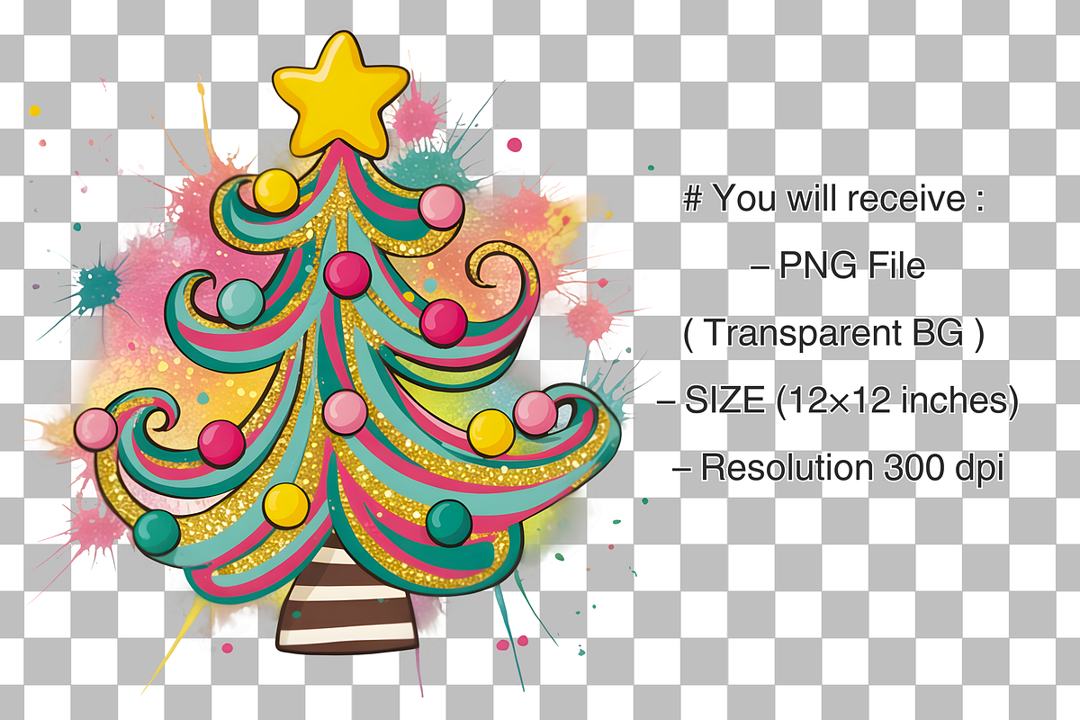 Christmas Tree Coquette Png, a Graphic by Clipart Bloom (Photo 2 of 2)