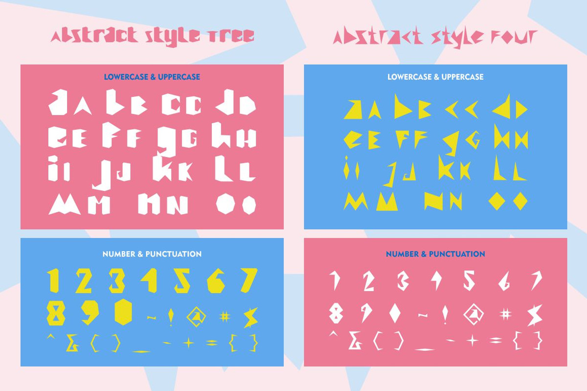 Abstract Style - 4 Abstract Display, a Font by PutraCetol Studio (Photo 10 of 11)