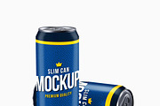 Realistic Slim Can Mock-up, a Print Template by Propex (Thumbnail 3 of 17)