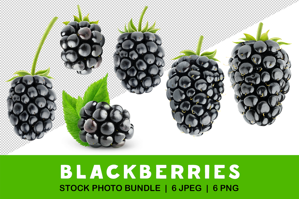 Blackberries with stems