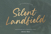 Silent Landfield - Modern Font, a Script Font by Letterative Studio (Thumbnail 1 of 7)