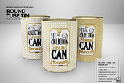 Round Tube Tin Packaging Mockup, a Cups & Container Mockup by INCDesign (Thumbnail 4 of 5)