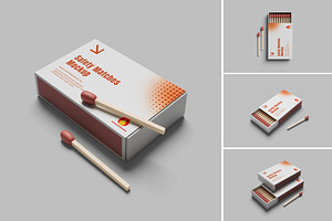 Matches Mockup, a Packaging Mockup by AndikaGraphic