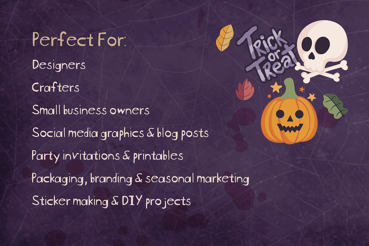 Spooktacular: Halloween Clipart, a Seasonal Illustration by cugypress (Photo 4 of 4)