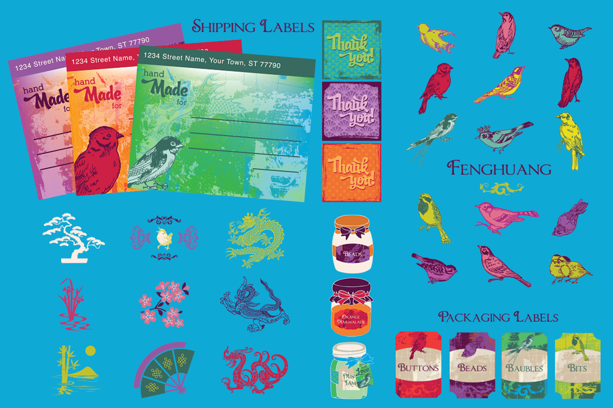 Handmade - Labels & Tags Elements, an Illustration by Fresh ID (Photo 2 of 5)