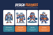 Animated Comic Figures Illustration, a Decorative Illustration by Prosymbols (Thumbnail 2 of 5)