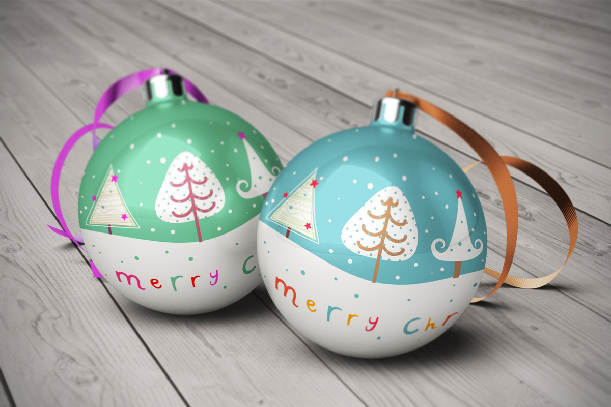 Christmas Ball Mock-Up, a Packaging Mockup by MassDream (Photo 4 of 10)