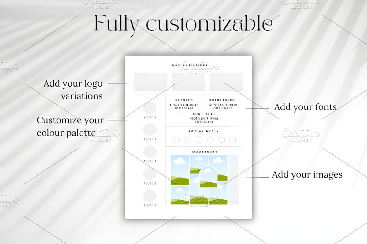 Brand Board Canva Template, Branding, a Marketing Template by Ink Gallery (Photo 3 of 5)